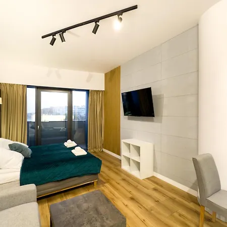 شقة Ans Hanza Tower No 410 - Swimming Pool, Sauna, Jacuzzi, Viewing Terrace شتشيتسين